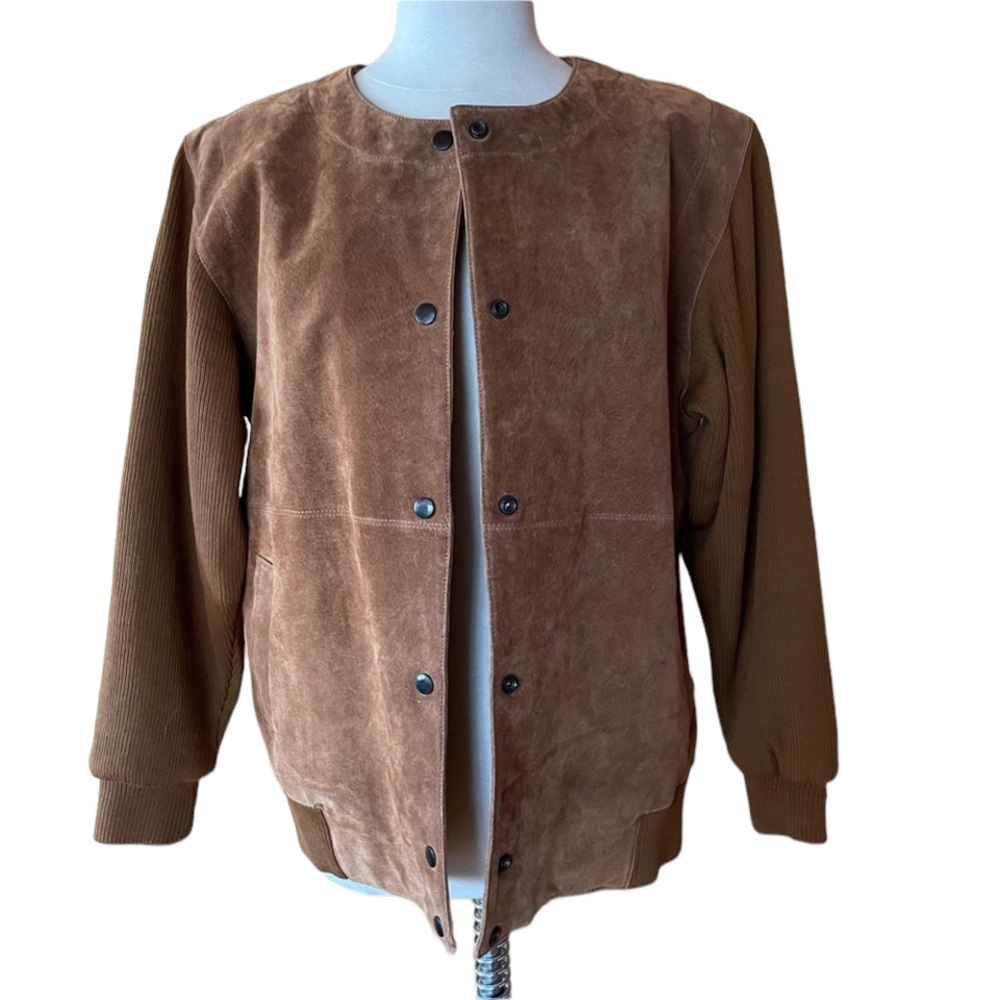 1980s Brownstone Studio Leather, Front Snap Jacket